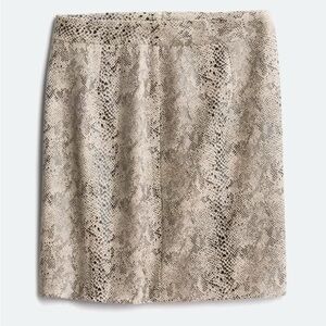Skies Are Blue Rebecca Faux Suede Mini Skirt